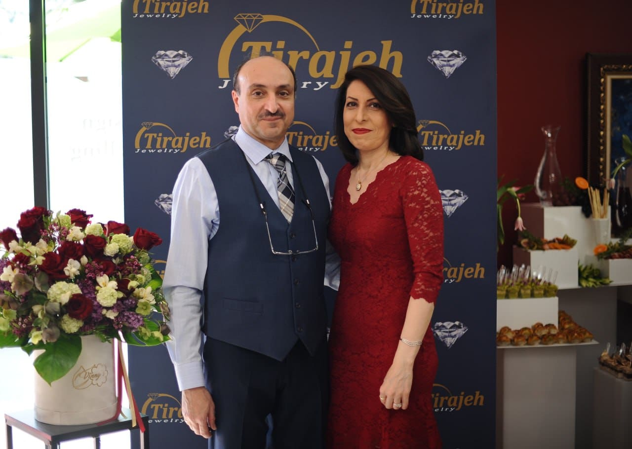 Majid Azami and the Tirajeh Jewelry family in Laguna Niguel