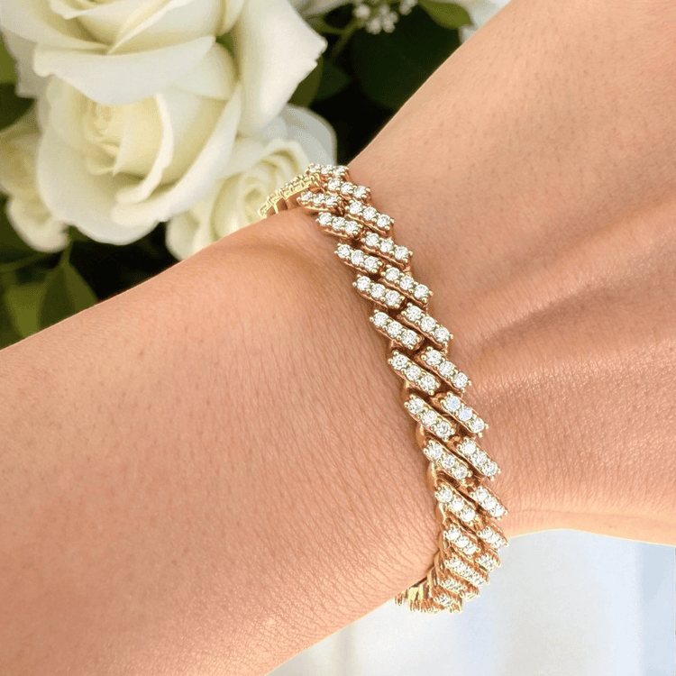 Diamond bracelet close-up